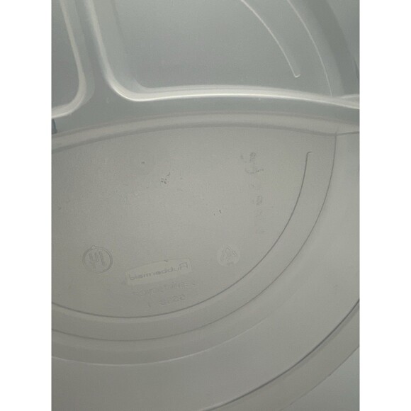 Vintage Rubbermaid Servin Saver 14 Divided Food Storage Container Blue Lid #556B - Picture 5 of 6